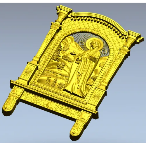 Божья Матерь Пюхтицкая - 3D модель STL для ЧПУ
