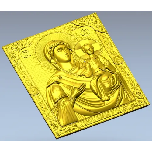Божья Матерь Смоленская - 3D модель STL для ЧПУ