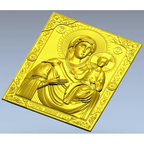 Божья Матерь Смоленская - 3D модель STL для ЧПУ