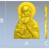 Феодоровская икона Богородицы - STL для ЧПУ