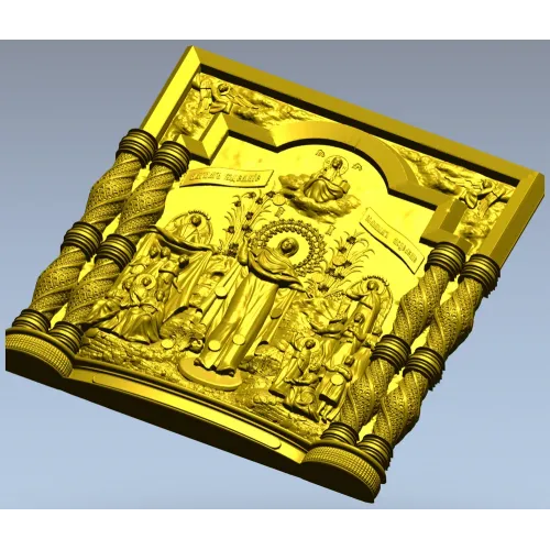 3D модель STL "Исцеление больных" - рельефная икона для ЧПУ