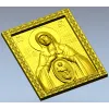 Богородица "В родах - Помощница" 3D модель в формате STL для ЧПУ
