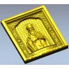 Saint Basil the Great - high relief icon panel STL for CNC