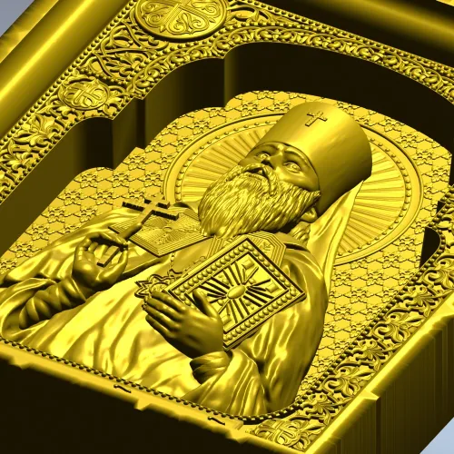 High-relief Orthodox Icon STL - Saint Benjamin of Petrograd