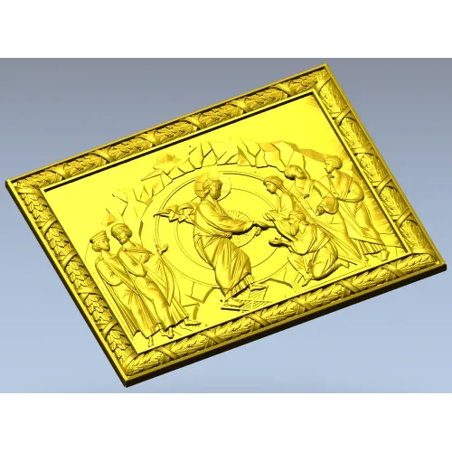 Anastasis - Resurrection Icon Relief (STL)