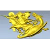 Saint George Slaying the Dragon - STL Relief for CNC