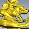 Saint George Slaying the Dragon - STL Relief for CNC