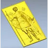 Saint George the Victorious - STL 3D model relief panel for CNC