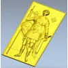 Saint George the Victorious - STL 3D model relief panel for CNC