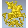 Георгий Победоносец - рельефная 3D модель STL для ЧПУ