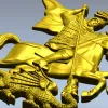 Георгий Победоносец - рельефная 3D модель STL для ЧПУ