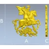 Георгий Победоносец - рельефная 3D модель STL для ЧПУ