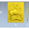 Георгий Победоносец - барельеф в формате STL для ЧПУ