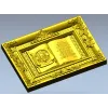 Книжное панно "Отче Наш" с ликом Спаса - 3D STL для ЧПУ