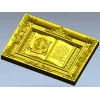 Книжное панно "Отче Наш" с ликом Спаса - 3D STL для ЧПУ