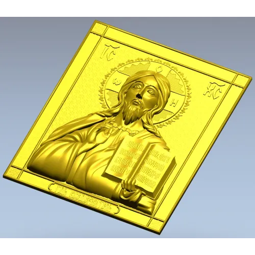 3D модель STL - икона Господь Вседержитель для ЧПУ