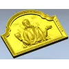 Господь Вседержитель - евхаристический барельеф в формате STL для ЧПУ
