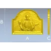 Господь Вседержитель - евхаристический барельеф в формате STL для ЧПУ