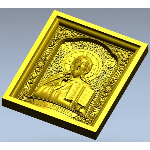 Christ Pantocrator - high-relief STL model for CNC