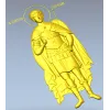 Святой Дмитрий Солунский - рельефная 3D модель STL для ЧПУ