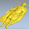 Святой Дмитрий Солунский - рельефная 3D модель STL для ЧПУ