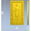 Икона Дмитрий Солунский - 3D модель STL для ЧПУ