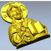 Christ Pantocrator high-relief STL for CNC