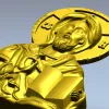 Christ Pantocrator high-relief STL for CNC