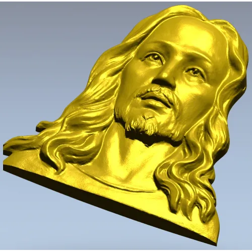 Лик Спасителя - 3D STL рельеф для ЧПУ