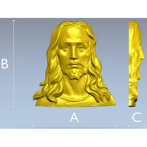 Лик Спасителя - 3D STL рельеф для ЧПУ