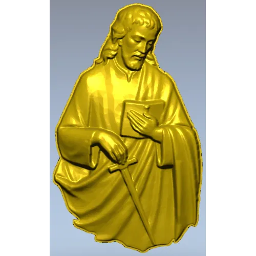 3D модель барельефа Святого апостола Павла (STL) для ЧПУ