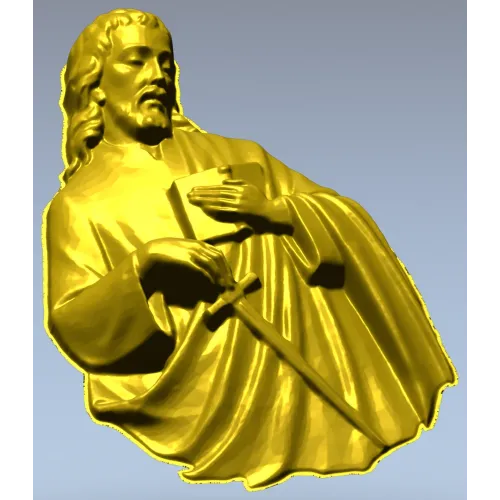 3D модель барельефа Святого апостола Павла (STL) для ЧПУ