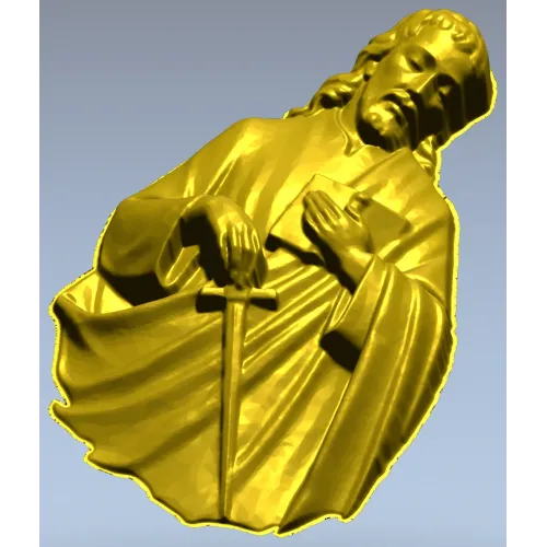 3D модель барельефа Святого апостола Павла (STL) для ЧПУ