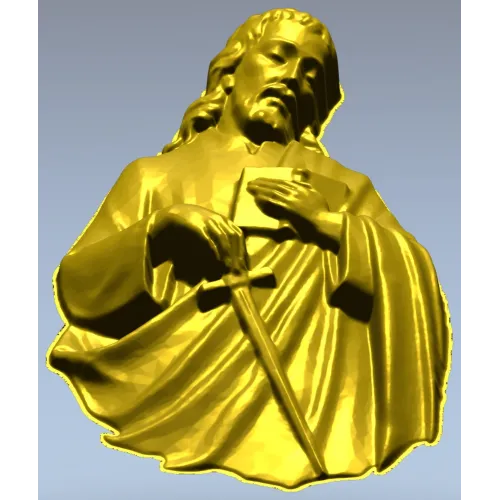 3D модель барельефа Святого апостола Павла (STL) для ЧПУ
