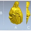 3D модель барельефа Святого апостола Павла (STL) для ЧПУ
