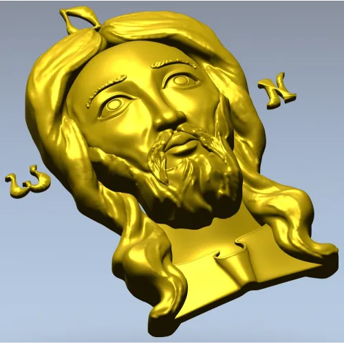 Лик Спаса - 3D модель STL для ЧПУ