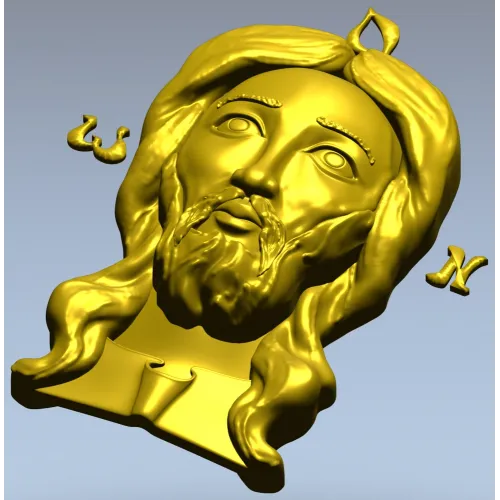 Лик Спаса - 3D модель STL для ЧПУ