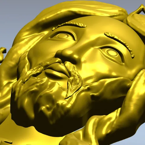 Лик Спаса - 3D модель STL для ЧПУ