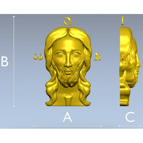Лик Спаса - 3D модель STL для ЧПУ
