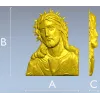 Голова Христа в терновом венце - stl модель для ЧПУ