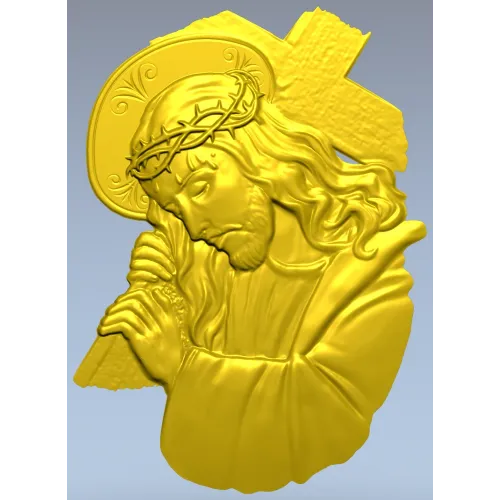 Христос несущий крест - 3D модель STL для ЧПУ