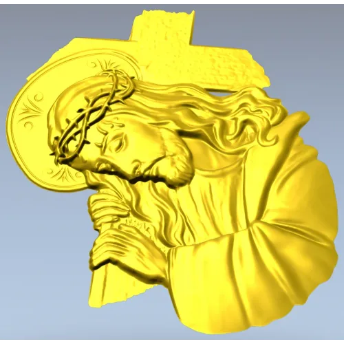 Христос несущий крест - 3D модель STL для ЧПУ