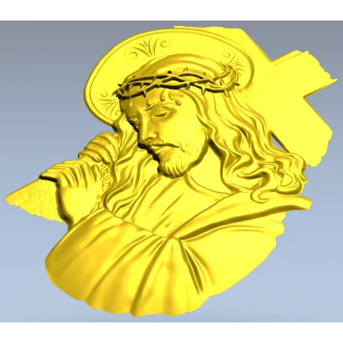 Христос несущий крест - 3D модель STL для ЧПУ