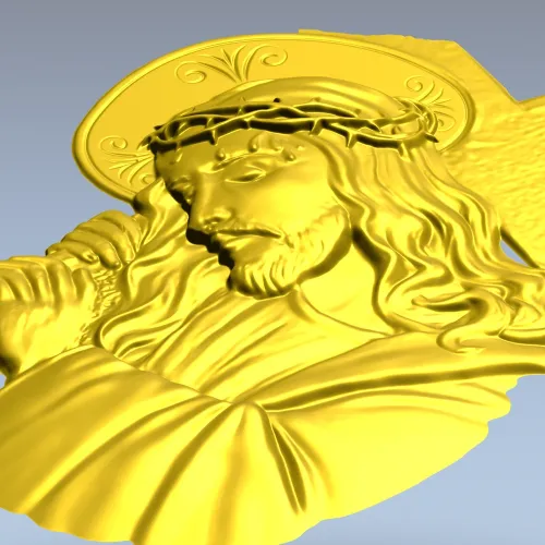 Христос несущий крест - 3D модель STL для ЧПУ