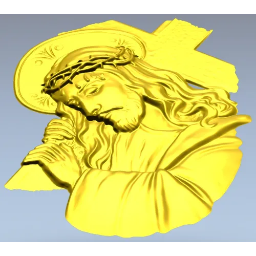 Христос несущий крест - 3D модель STL для ЧПУ