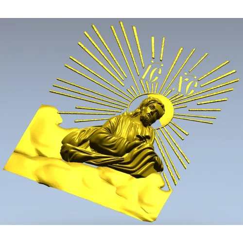 Спаситель на облаках - 3D модель в формате STL для ЧПУ