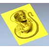 Jesus Christ high-relief STL panel for CNC milling