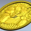 Пастырь с ягнёнком - 3D рельефная stl модель для ЧПУ