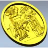 Annunciation Oval Medallion STL for CNC Relief