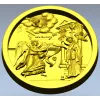 Annunciation Oval Medallion STL for CNC Relief